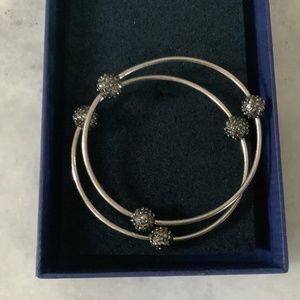 Henri Bendel black fireball stackable bracelets